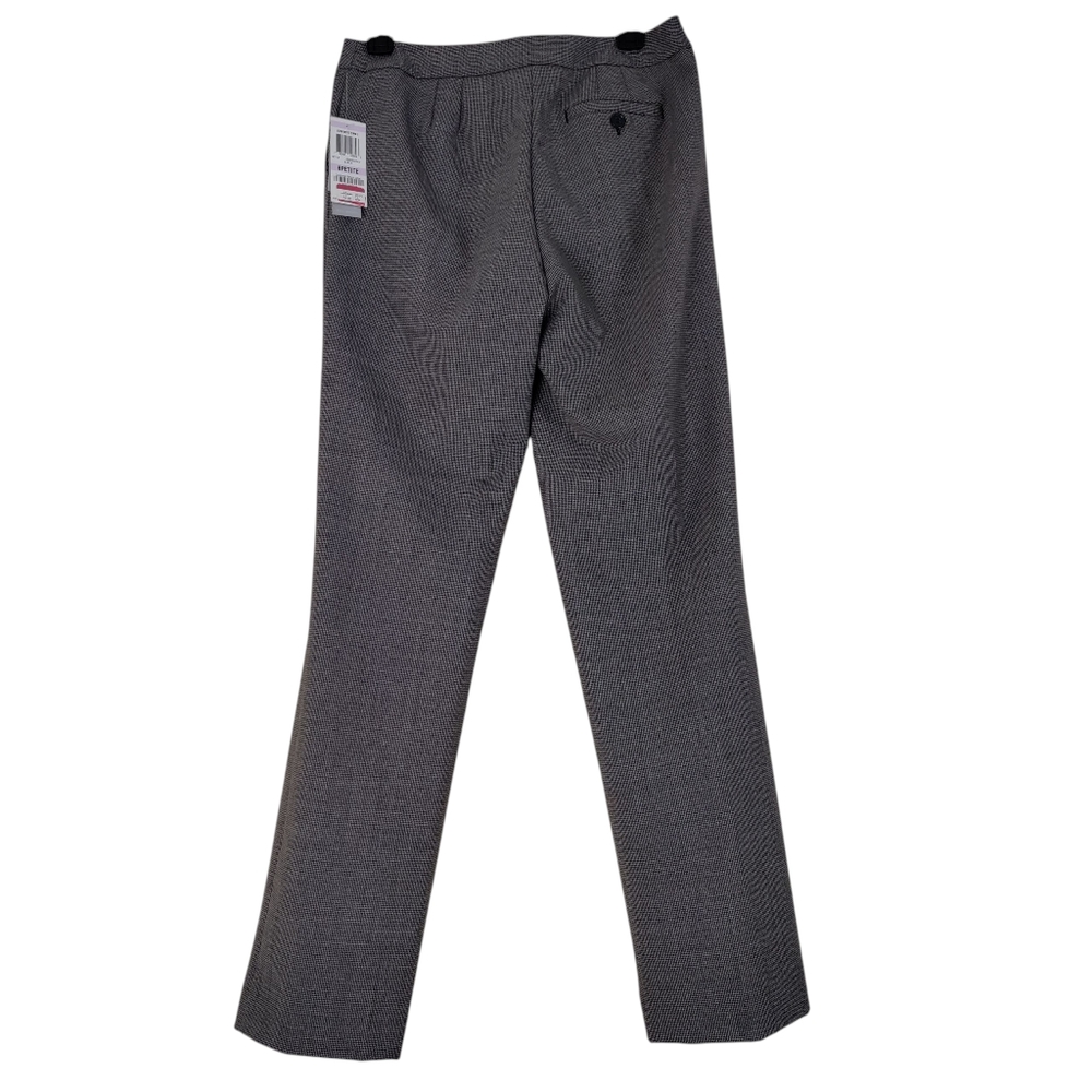 Charter Club Allison Fit Full Length Mid Rise Petite Hound's Tooth Pants
